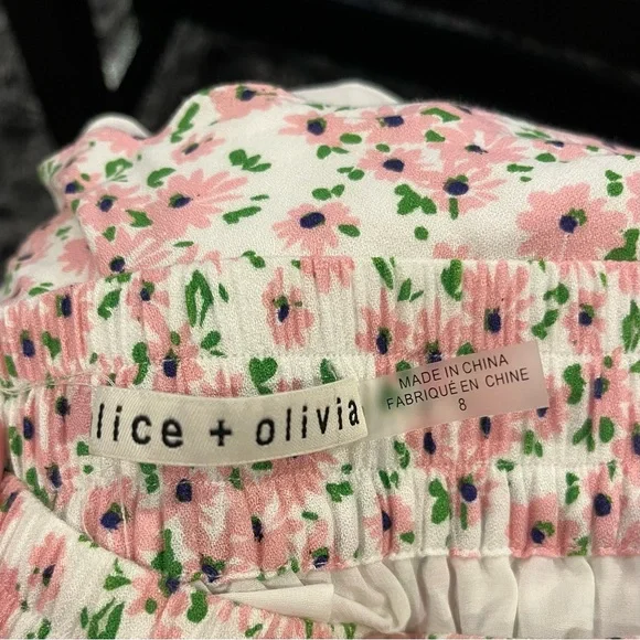 🌸ALICE + OLIVIA VINITA FLORAL RUFFLE SKIRT SIZE 8🌸 - Picture 5 of 6